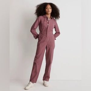 Madewell Garment-Dyed Long-Sleeve Jumpsuit